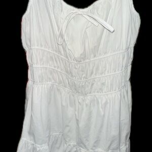 & Other Stories White Midi Dress